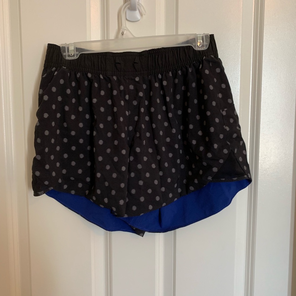 Lululemon revisable shorts, black blue, Sz. 8